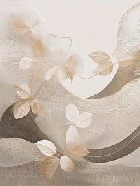 Japandi / Wabi-Sabi schilderij. Sereen Golvend landschap van Studio Pieternel