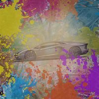 Modern ART Luxury - Colour Cues on Lamborghini and Money
