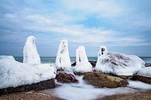 Winter an der Küste der Ostsee bei Kühlungsborn