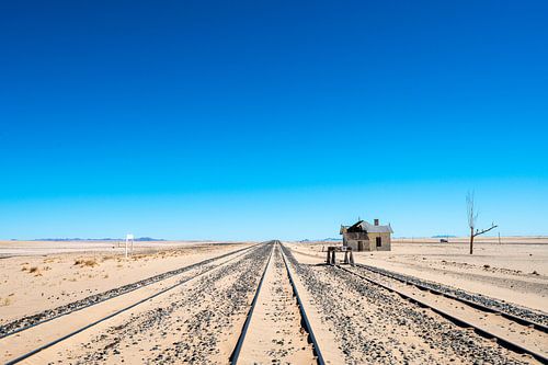 The railroad between Aus and Luderitz (Namibia)