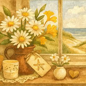 Denemarken - Zomerraam met uitzicht op zee van Sabine Wagner