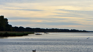 Blick entlang des Wolderwijd-Ufers