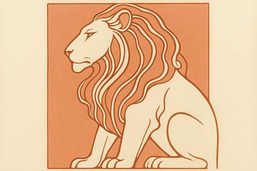 Leeuw met sierlijke manen