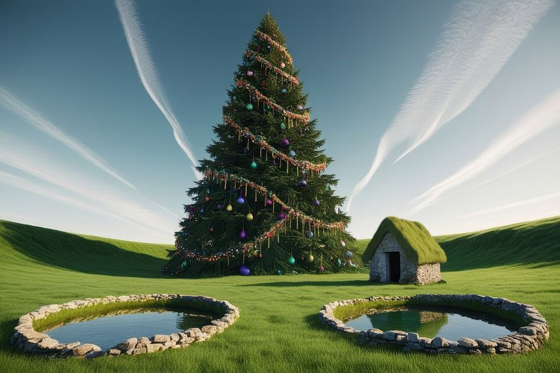 christmas tree by hisam colours