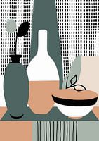Still life with vase (13), Retro Boho