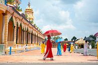 Cao Dai Tempel in Vietnam van Sebastiaan Hamming thumbnail