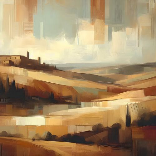 Toscane Landschap van FoXo Art