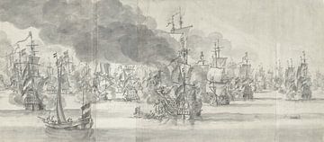 Schlacht von Katwijk, 1653 von Atelier Liesjes