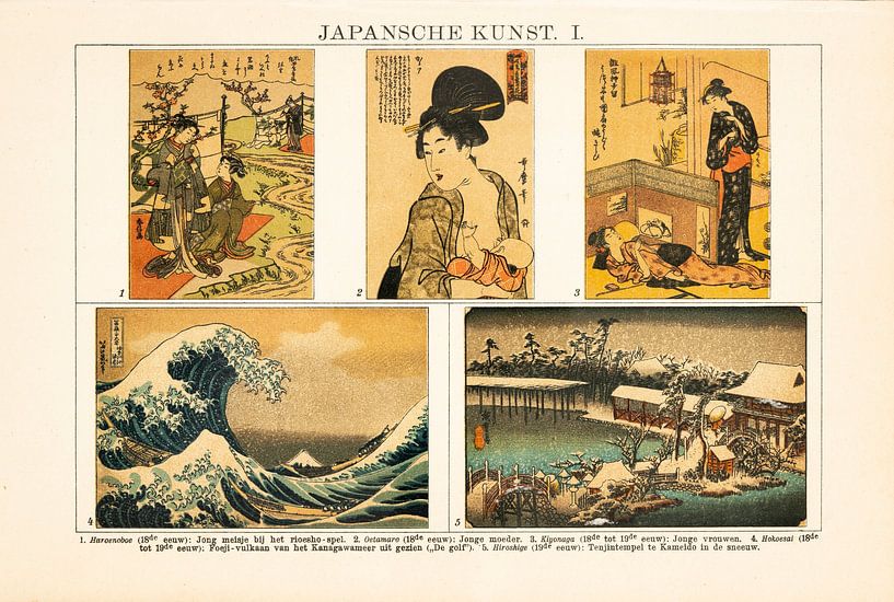 Gravure vintage Art japonais I par Studio Wunderkammer