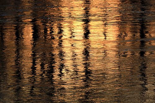 Evening atmosphere in winter