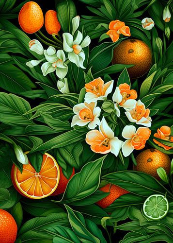 Natuur en citroenboomkunst