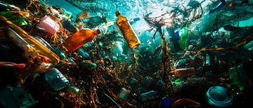 Seabed full of plastic waste - Tragic by Poster Art Shop