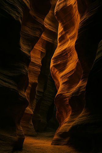 Silence d'or dans le canyon