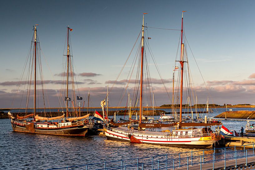 sailing ships in the sun by Bert ten Brink