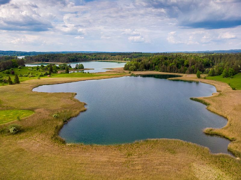 Aerial panorama of the Osterseen by Hans-Heinrich Runge