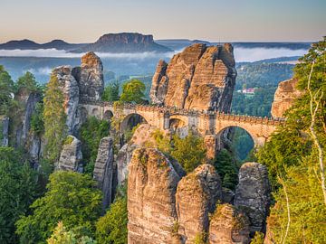 Die Basteibrücke in der Sächsischen Schweiz