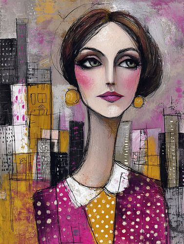 A Stylish Woman in a Modern City