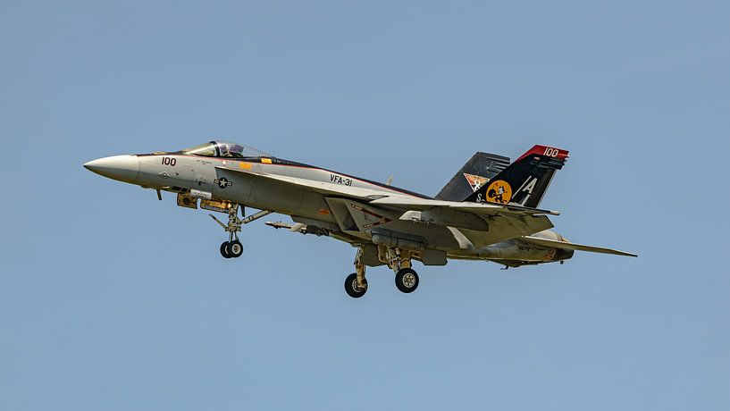 U.S. Navy Boeing F/A-18E Super Hornet from VFA-31 Tomcatters. by Jaap van den Berg