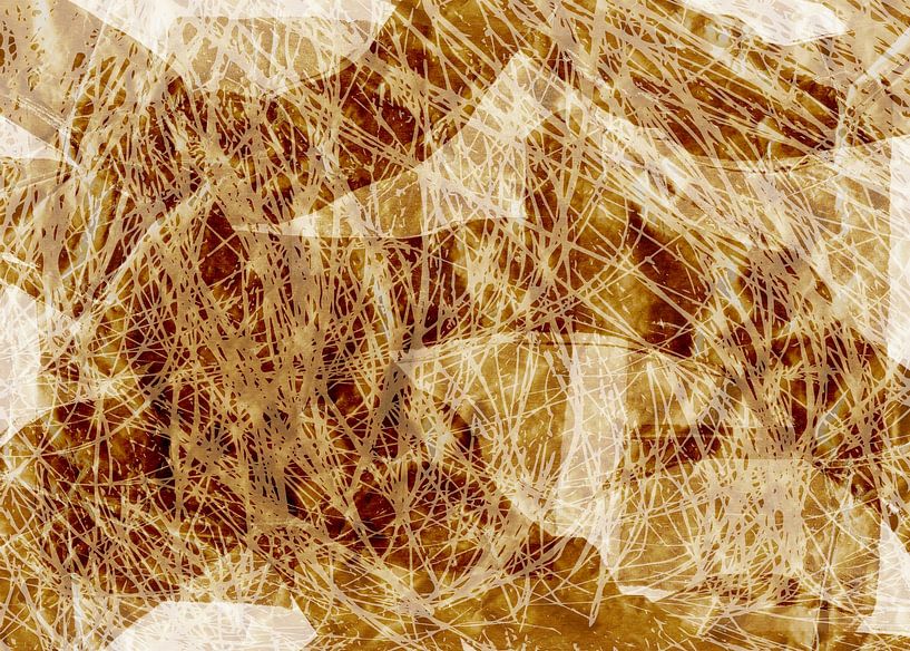 Grass in the wind. Wabi-sabi botanical abstract by Dina Dankers