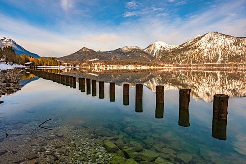 Walchensee in de winter