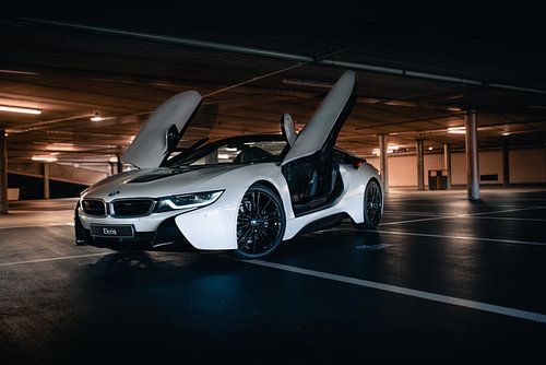 BMW i8 Roadster wit