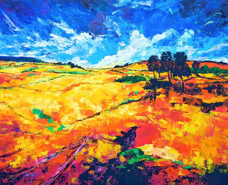 Autumn landscape by Eberhard Schmidt-Dranske
