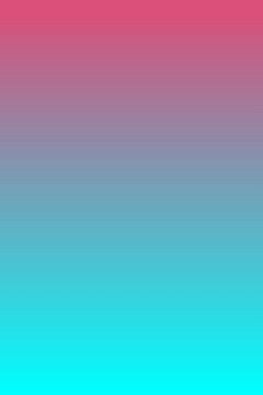 Abstract sunset or sunrise landscape in neon blue and pink by Dina Dankers