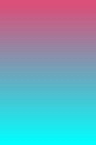 Abstrakte Sonnenuntergang oder Sonnenaufgang Landschaft in neon blau und rosa von Dina Dankers