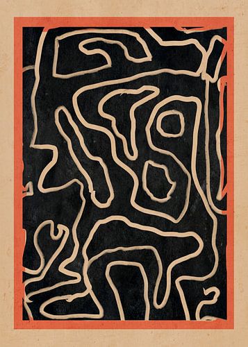 Abstrakte Linienkunst