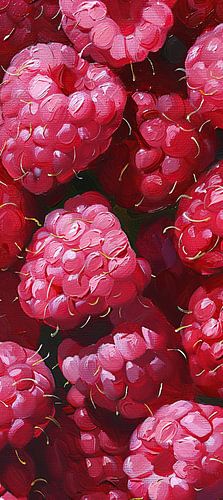 Malen von Himbeeren