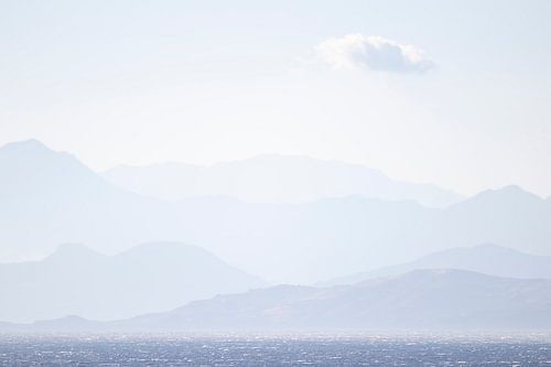 Mountain landscape by the sea