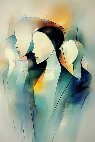 Modern abstracte mensen