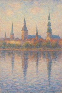 Impressionistische Riga-Reflexionen - Die Ostsee im sanften Morgenlicht