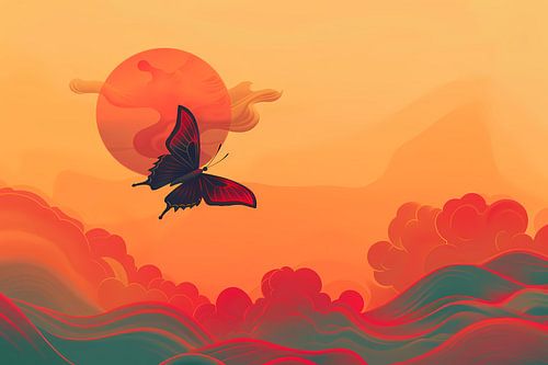 Abstracte lijnencompositie