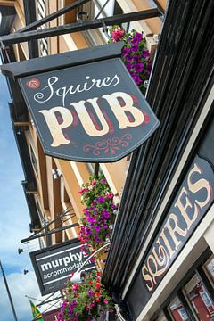 Panneau du pub Squires Killarney Irlande sur Albert Brunsting