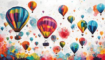 Painting hot-air balloons by WeLoveArt