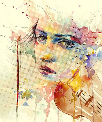 Die Geigenspielerin - H. Fischer