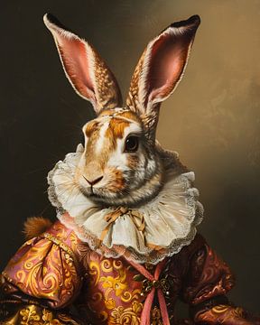 Chic dressed Rabbit by But First Framing