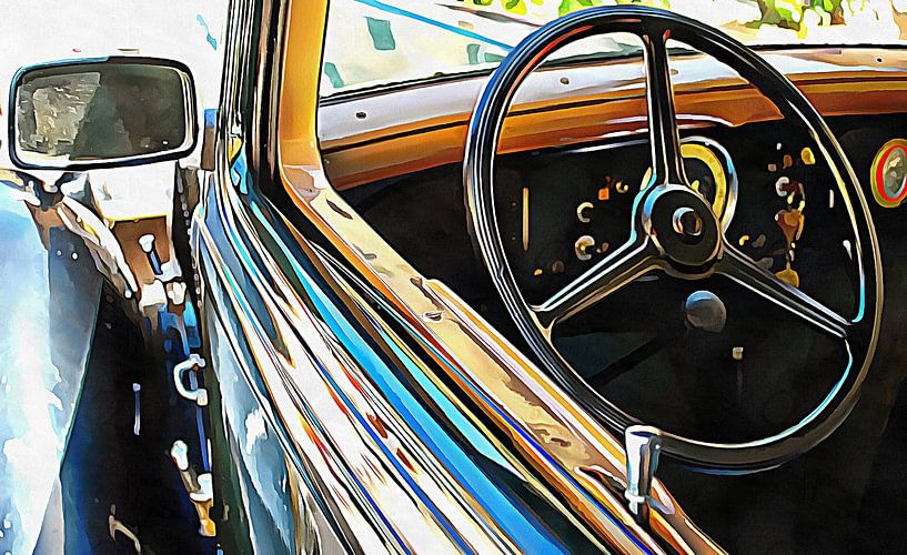 Fiat 508 Balila Through the Window by Dorothy Berry-Lound