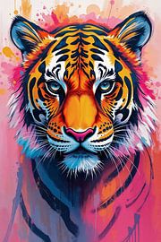 Le tigre d'> Pink >, menacé d'extinction