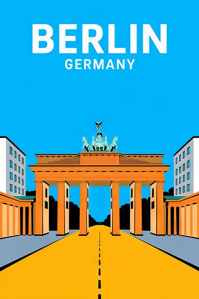 Berlin, Germany. by Poster Art Shop