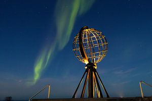 Die Nordlichter über dem Nordkap.