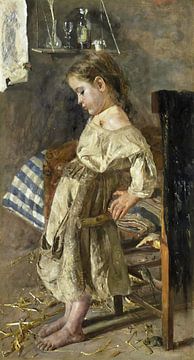 Antonio Mancini - Het arme kind (1880 - 1897) van Peter Balan