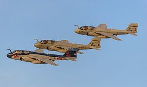 Vorbeiflug einer Formation von 3 Grumman EA-6B Prowler.