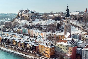 Burghausen op de Salzach van altmodern