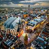 Le centre-ville de Zwolle au coucher du soleil sur Sjoerd van der Wal Photographie