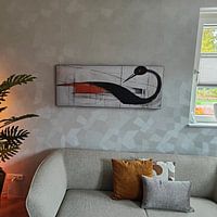 Photo de nos clients: Danse des lignes - Art abstrait de l'oiseau par Art Merveilleux, sur artframe