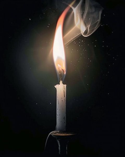 Licht in het donker van fernlichtsicht