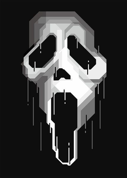 DRIPPY GHOST FACE SQUARE by Taufan Heriyansyah