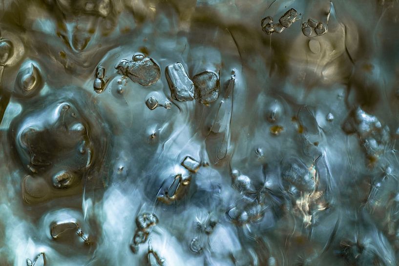 Abstrait Turquoise | Stardust par Nanda Bussers